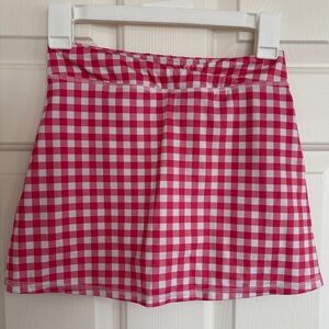 Tommy Bahama Active Red & White Gingham Mini Skort
